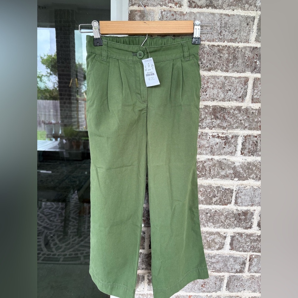 Crewcuts Olive Green Casual Kids Pants
